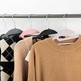 KEPLIN 20-Pack Non-Slip Hangers Slimline 360° Swivel Tie Organizer Blush view 6