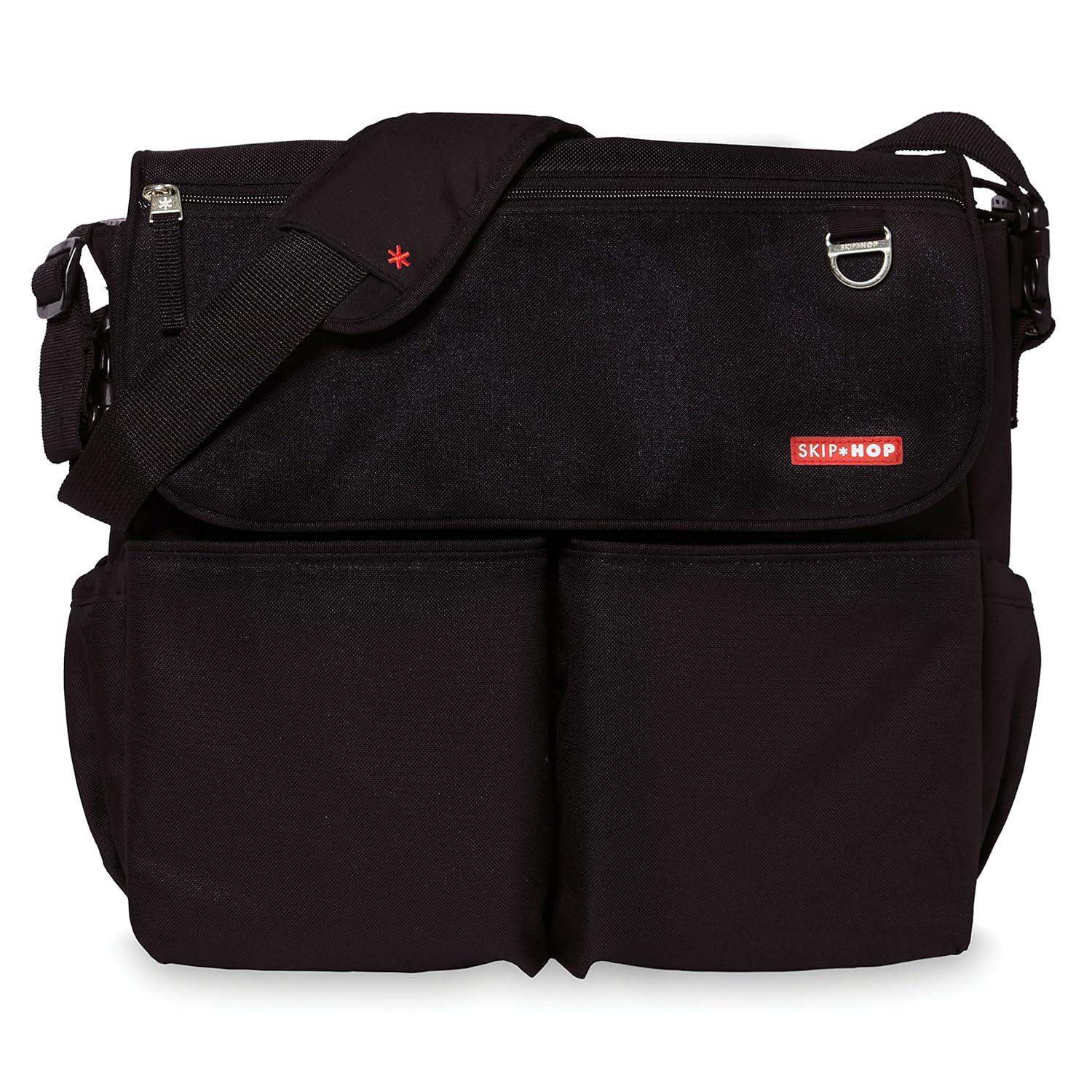 Skip Hop Dash Signature Messenger Diaper Bag, Black
