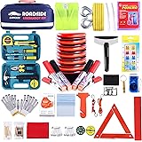 Roadside Assistance Emergency Kit - Multipurpose Emergency Pack Car Premium Road Kit Essentials Jumper Cables Set (8 Foot) Au