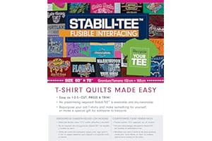 C&T PUBLISHING STABILI-TEE Fusible Interfacing Pack 60"X72" 100% Polyester, Multi