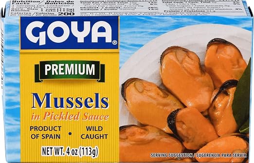 Goya premium mussels in pickled sauce (041331036306)