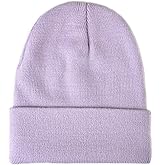 Cap911 Unisex Plain 12 inch Long Beanie - Many Colors (One Size, Lavender)