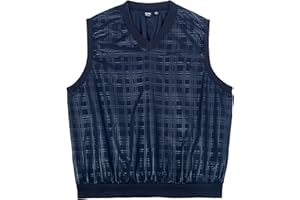 Akwa Made in USA Men's Microfiber Water Repellent V-Neck Pullover Golf Vest