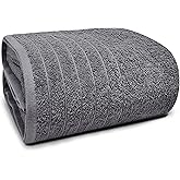 Tens Towels Pack of 1 Jumbo Bath Sheet 40 x 80 Inches, Extra Large & Light Weight, Quicker to Dry, 100% Cotton, Super Soft & Absorbent, Perfect to Wrap Yourself in, Dark Grey