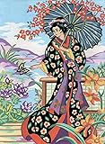 Grafitec Printed Tapestry/Needlepoint Kit – Geisha with Parasol