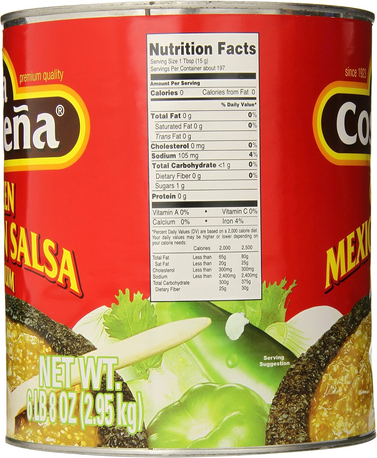 La Costeña Salsa Verde 2950 gr: Amazon.es: Alimentación y bebidas