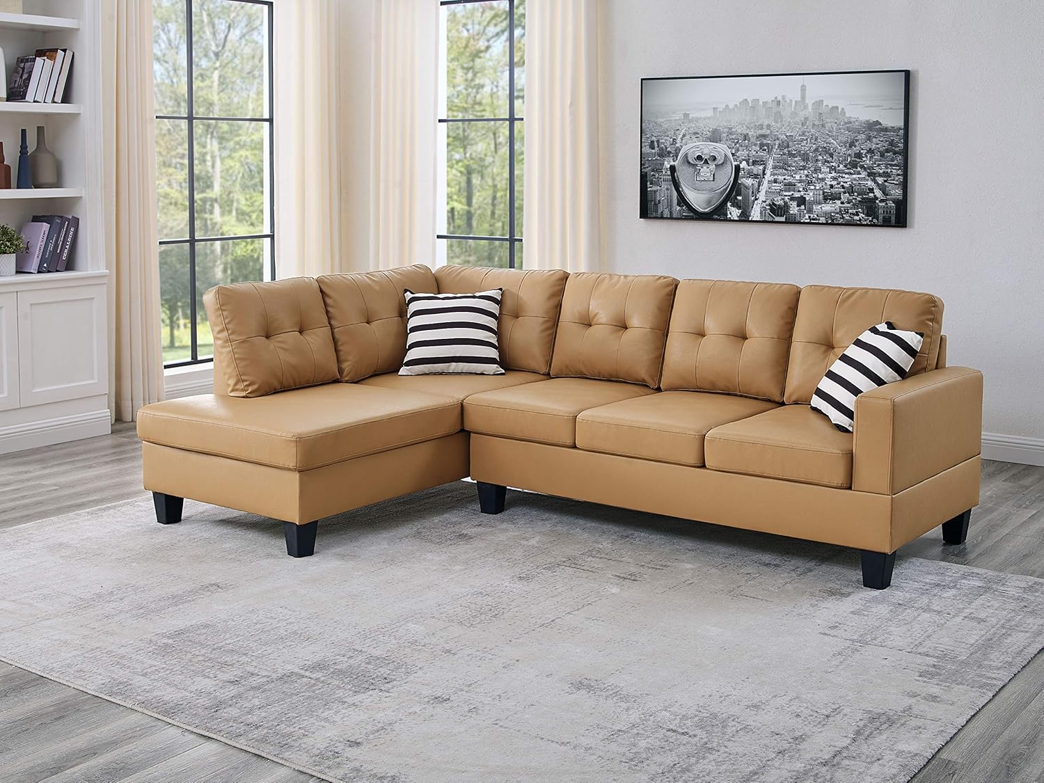 Top 8 Yellow Leather Sectionals Furniture Living Room Home Previews