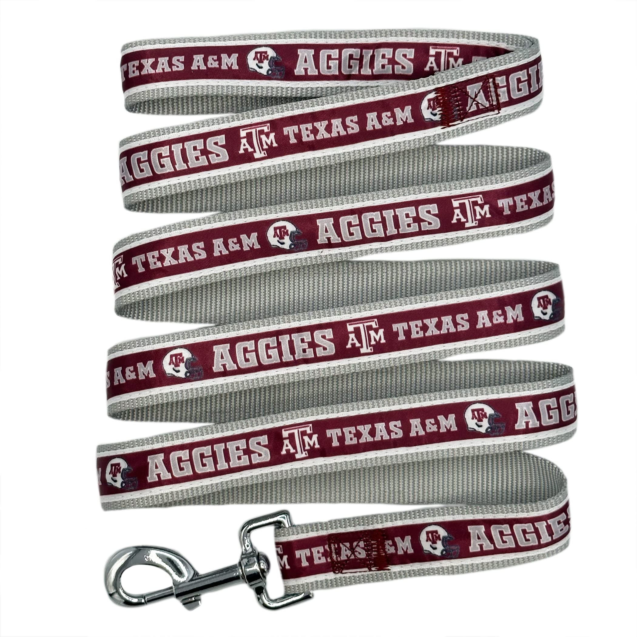 Pets First Collegiate Pet Accessories, Dog Leash, Texas A&M Aggies, Medium
