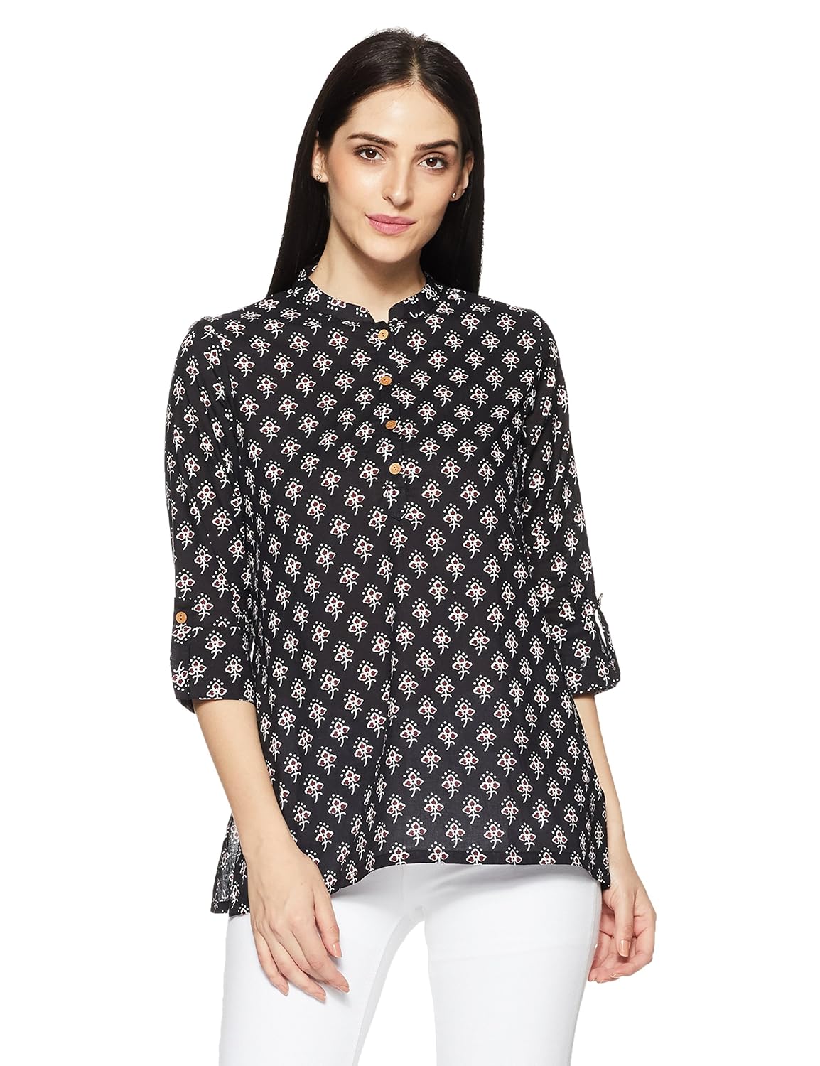 amazon brand- myx women's cotton short kurta