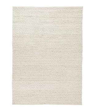 Urbanara Teppich Romo 100 Wollfilz Baumwoll Mischung Creme