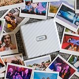 INSTAX Link WIDE Printer Ash White Bluetooth Smartphone Photo Printer view 3