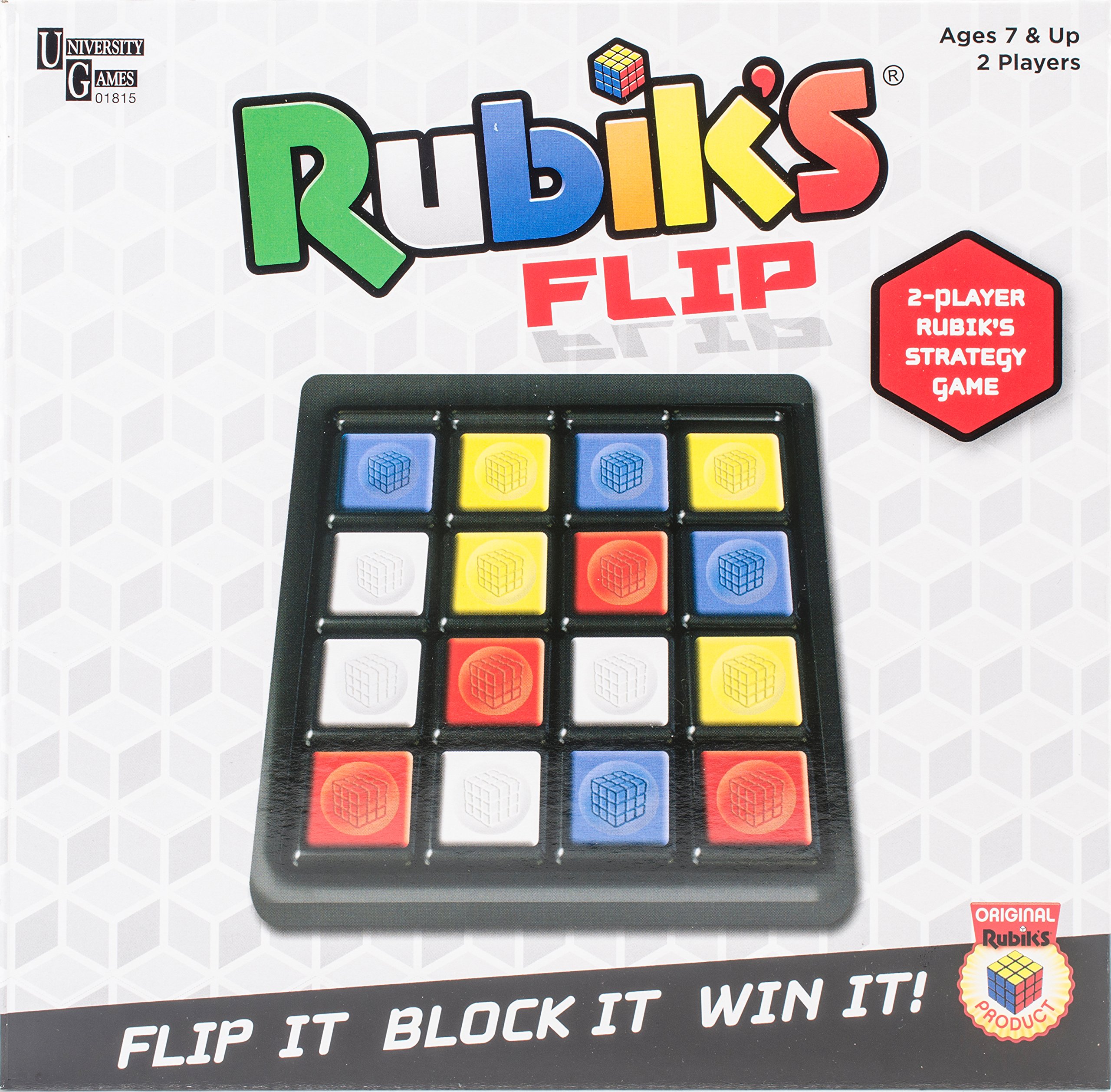 Rubik’s Flip | Fast Moving Strategy Tile Board Game for 2 Players
