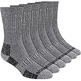 KEECOW Merino Wool Crew Socks For Men & Women, Thermal, Warm, Winter, Cushion, Hiking, Working, Running, 3 Pairs