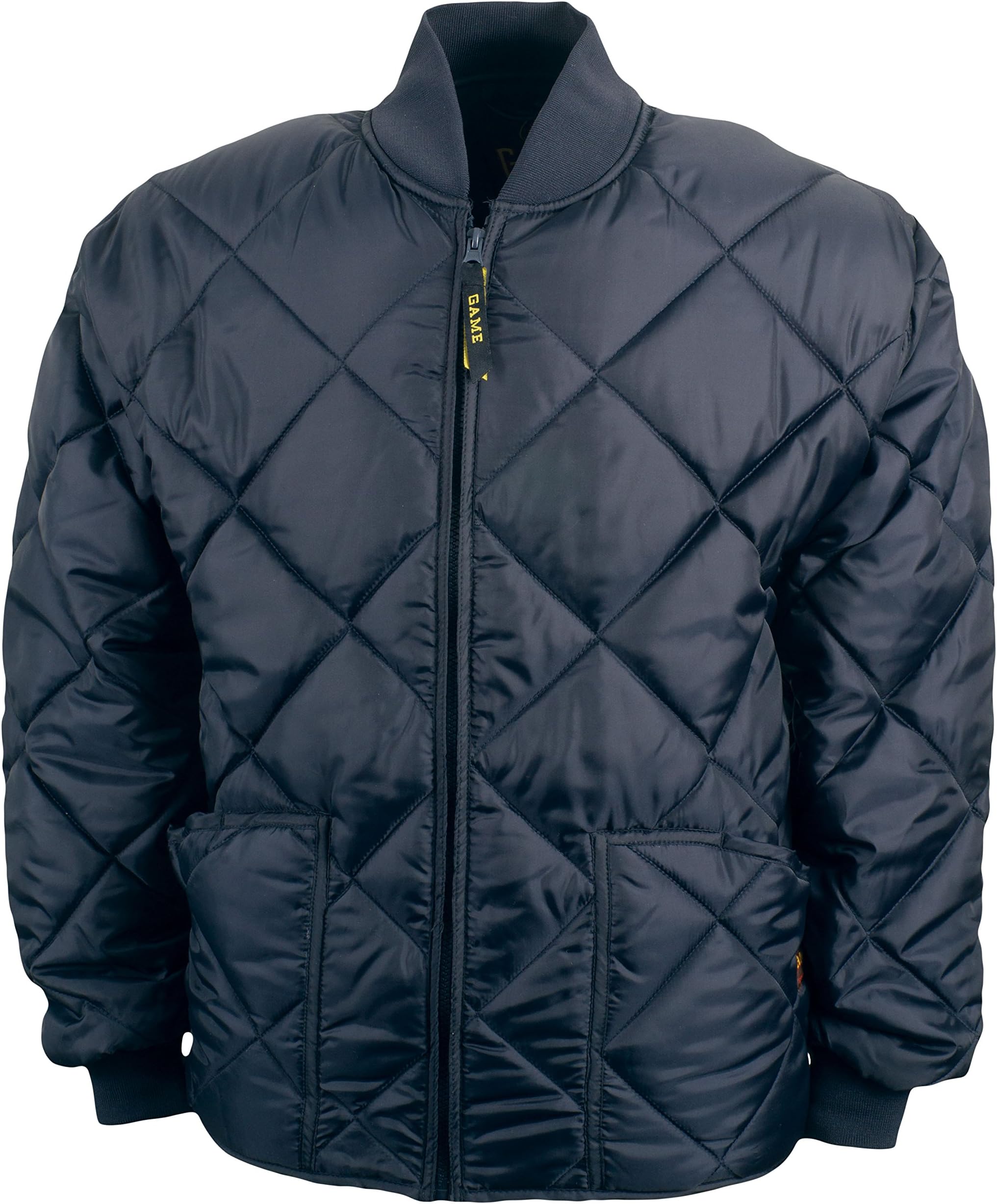 Men's Diamond Quilt Jacket Navy