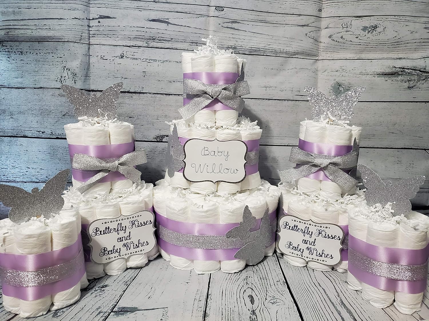 butterfly diaper cake