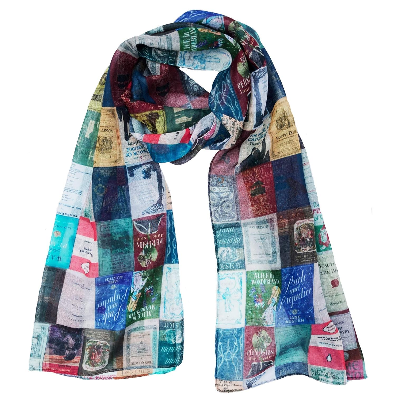 Literary Scarves UK,Book Covers Scarf, Literary Gifts for book lovers