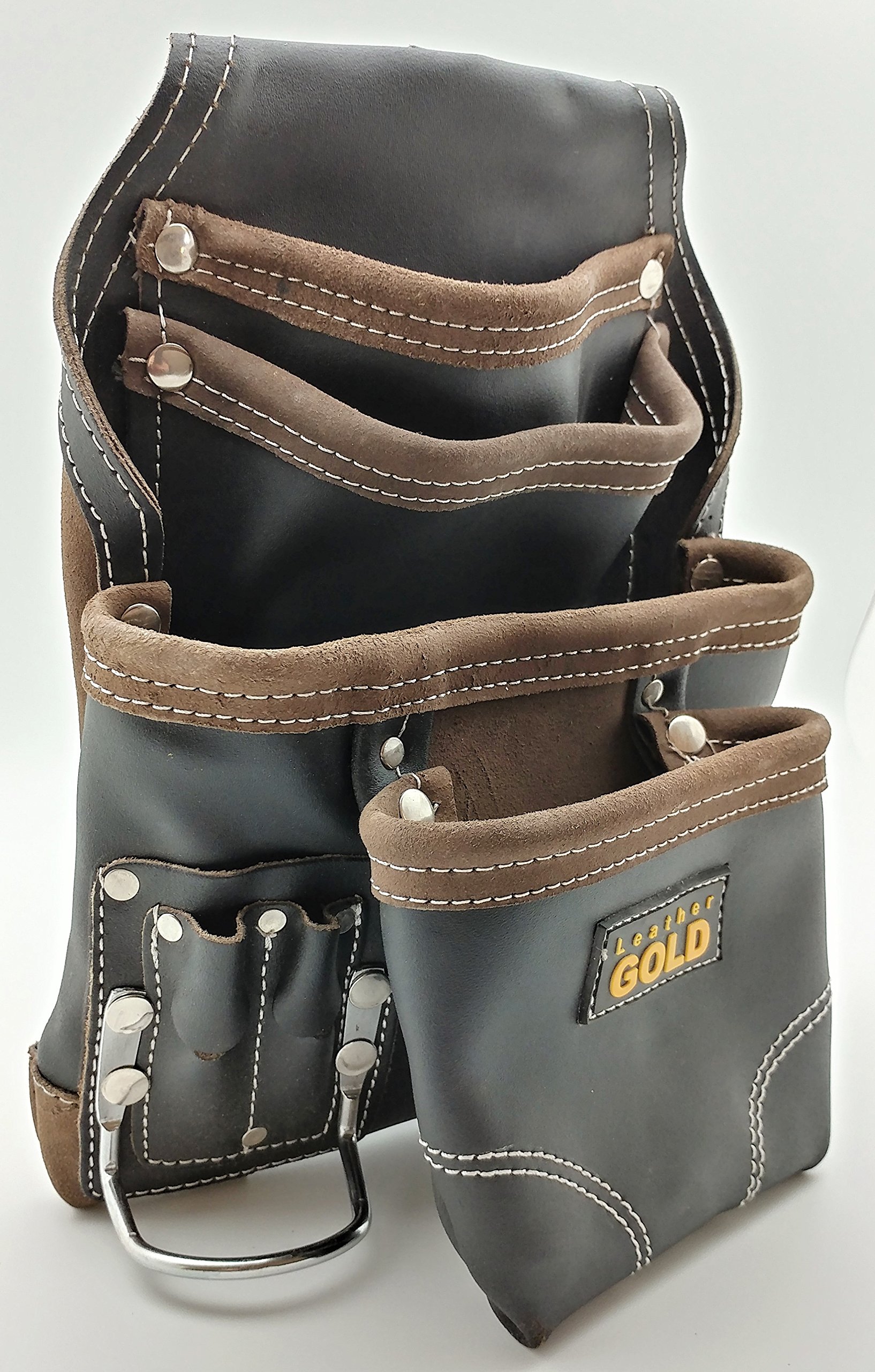 Leather Gold Heavy Duty Tool Pouch Carpenters Tool Pouch 3150 Black OilTan... eBay