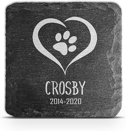 Tullun Plaque Funeraire Personnalisable Pour Animal Domestique Chat Chien Pierre Cadre Pierre Pierre Tombale Taille 100 X 100 Mm Cœur Amazon Fr Animalerie