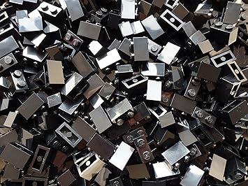 black lego bricks
