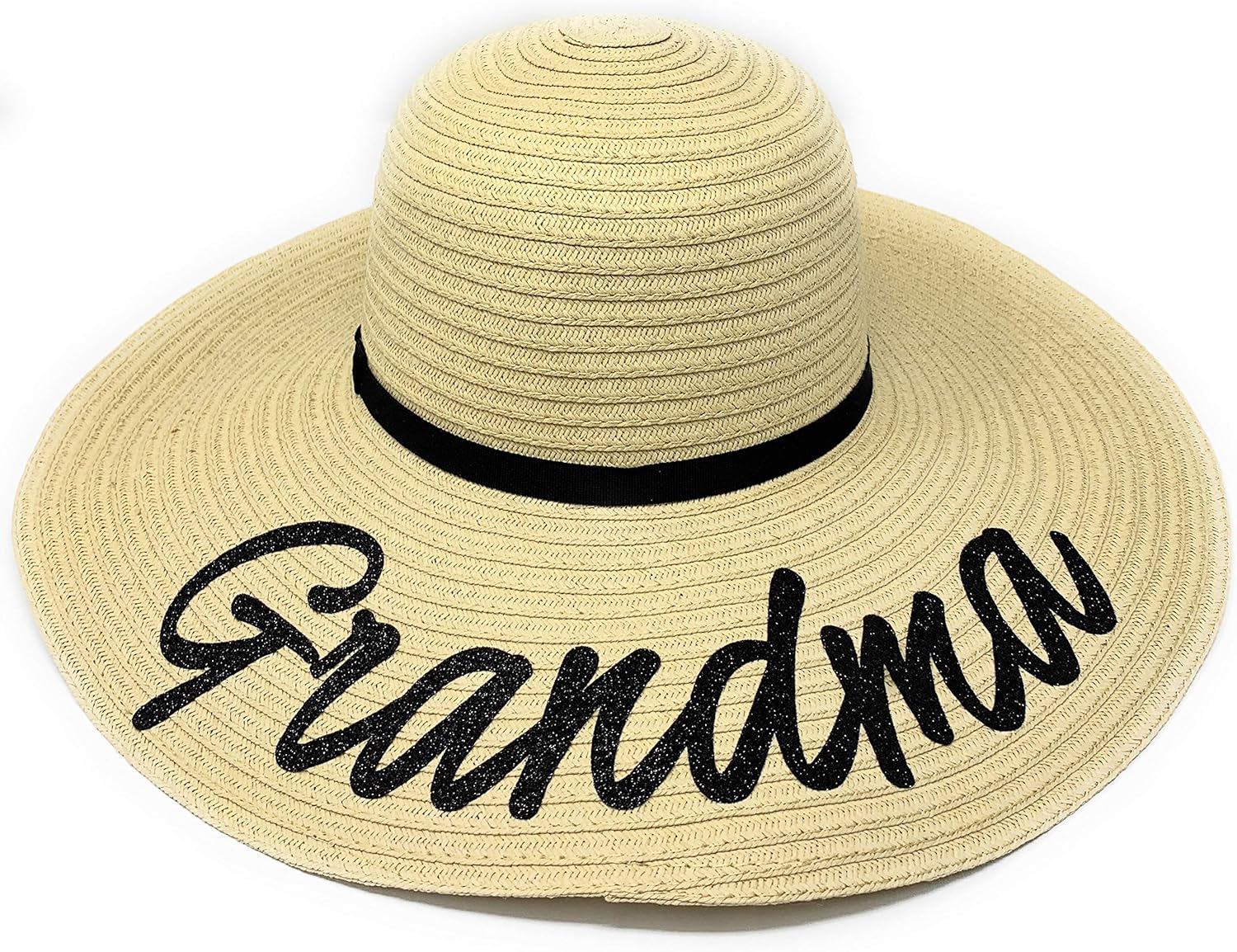 Sombrero de paja personalizado con nombre de purpurina para verano, playa, sombrero de ala ancha con estampado de novia: Amazon.es: Deportes y aire libre