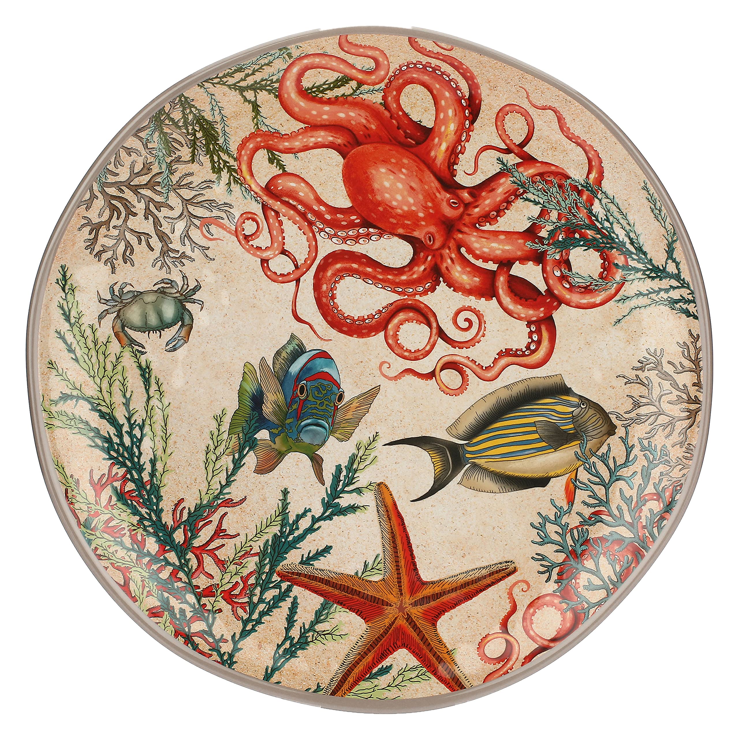 Nador Sea Life Round Platter 100% Melamine Ø 42 cm in Gift Box