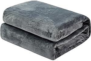 Home Beyond & HB design - Flannel Fleece Throw Blanket - Ultra Soft Cozy Warm Plush Lightweight Microfiber Blankets Throws fo