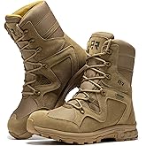 ROCKROOSTER Colmar 8" Men's Military Tactical Combat Boots, Motorcycle Boots, Waterproof Lightweight Hiking Boots, Non-Slip Hunting Boots, EH Standard AB500 520