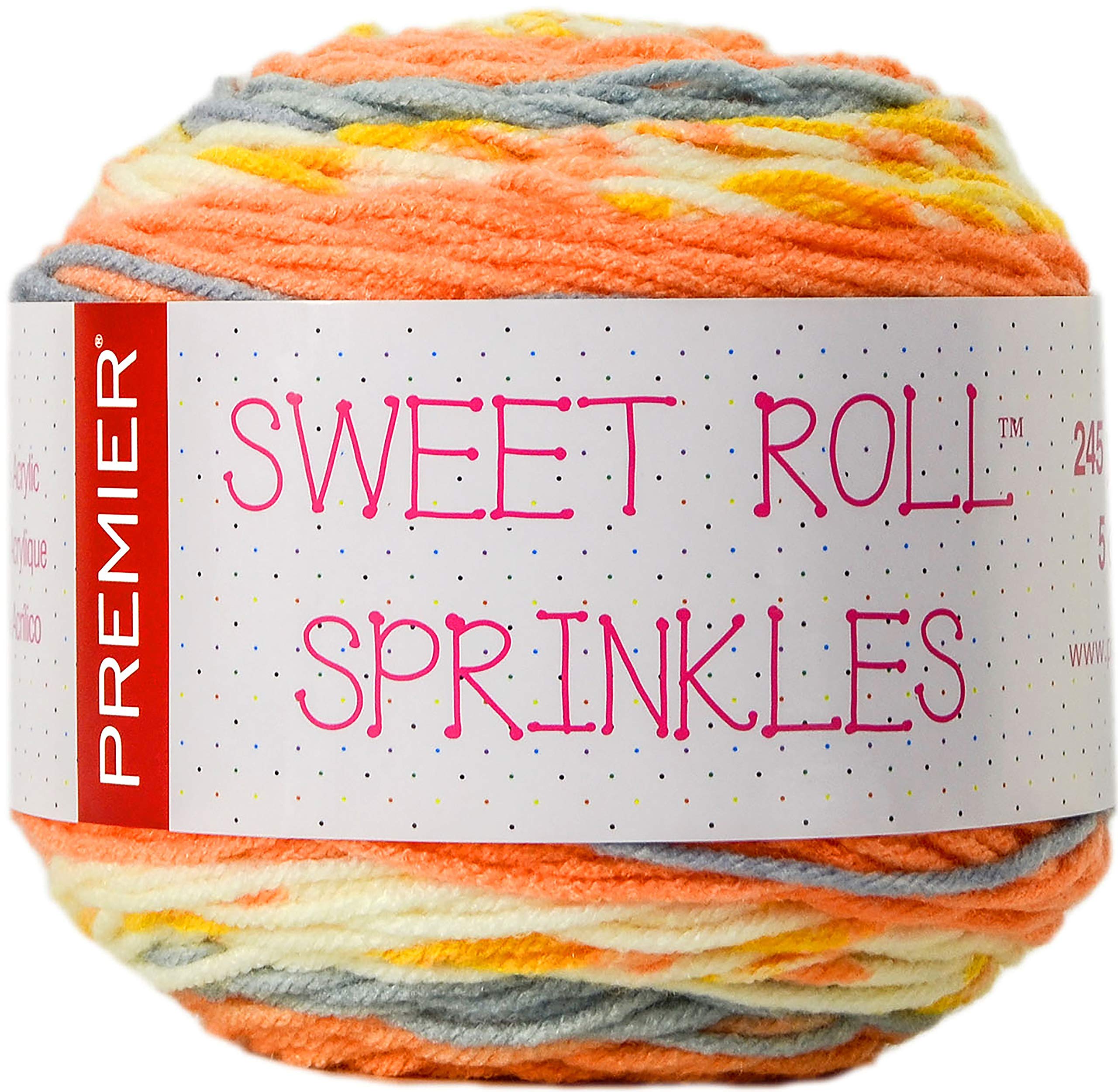 PREMIER YARNS Yarn SWT ROLL SPRNKL, Apricot Sprinkles, One Size