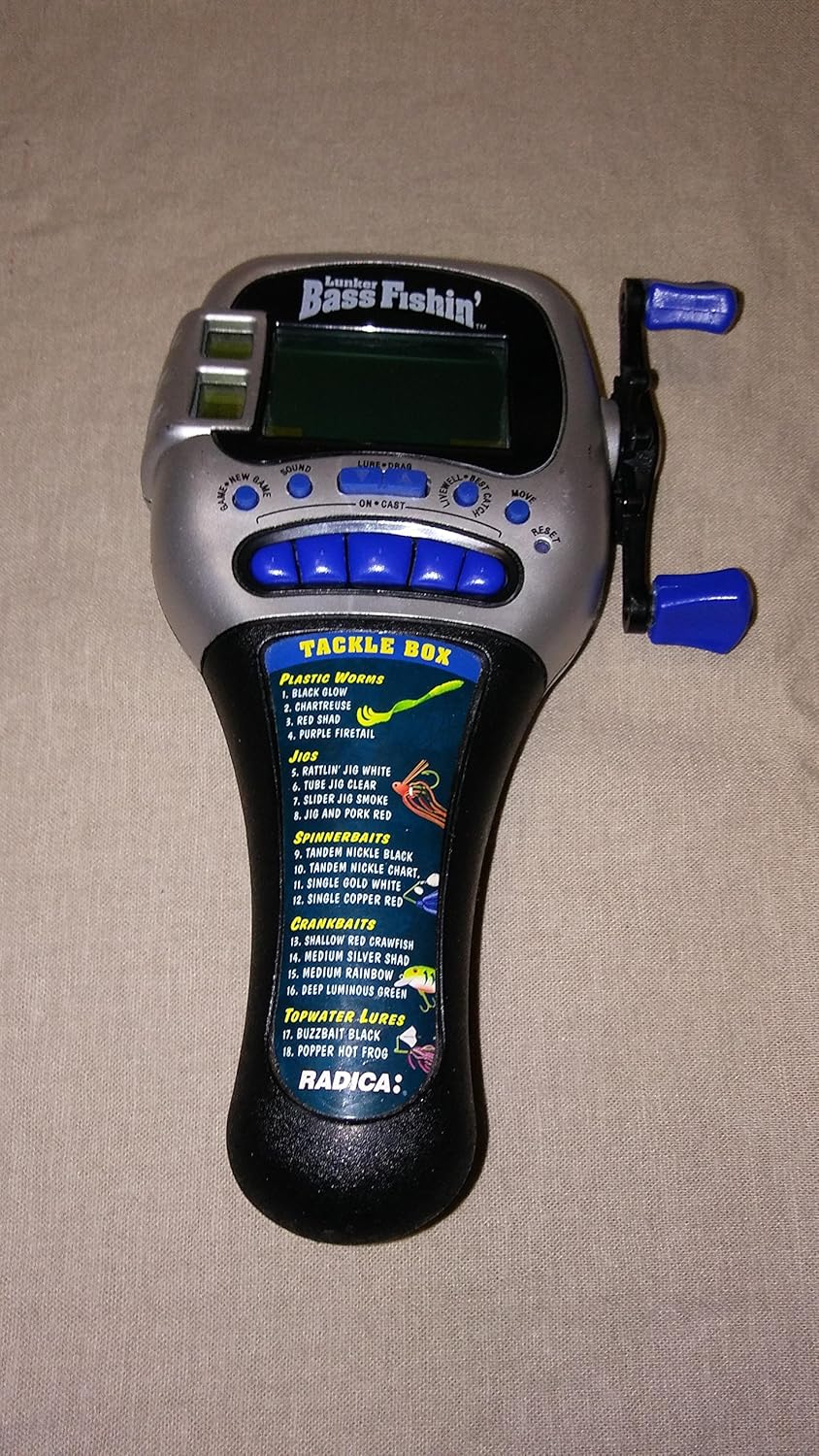 radica lunker bass fishing handheld game