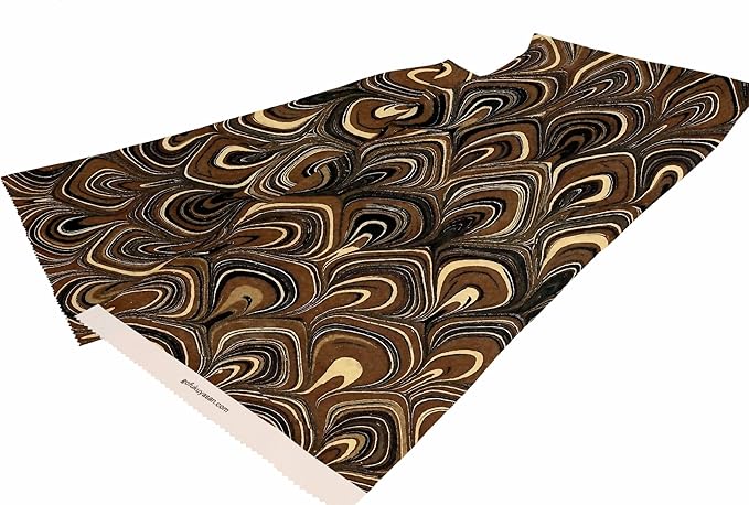Amazon Co Jp ブラウンマーブル柄 帯揚 服 ファッション小物