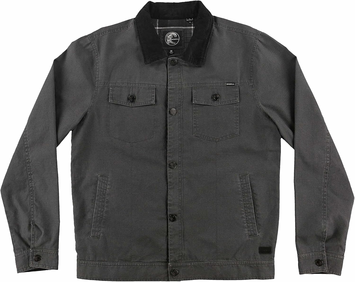 O'NEILL Men's Shifter Trucker Jacket, Asphalt, M: Clothing