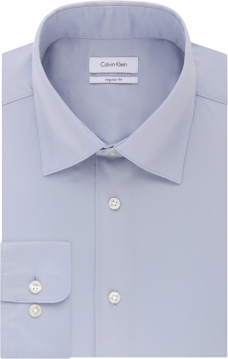 Calvin Klein Mens Dress Shirts Regular Fit Stretch Solid Spread Collar at  Men’s Clothing store