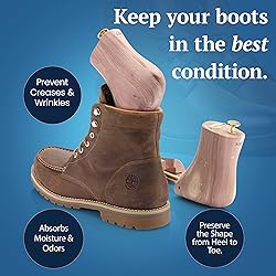 HOUNDSBAY Boot Trees, Cedar Boot Tree for Men, Shoe