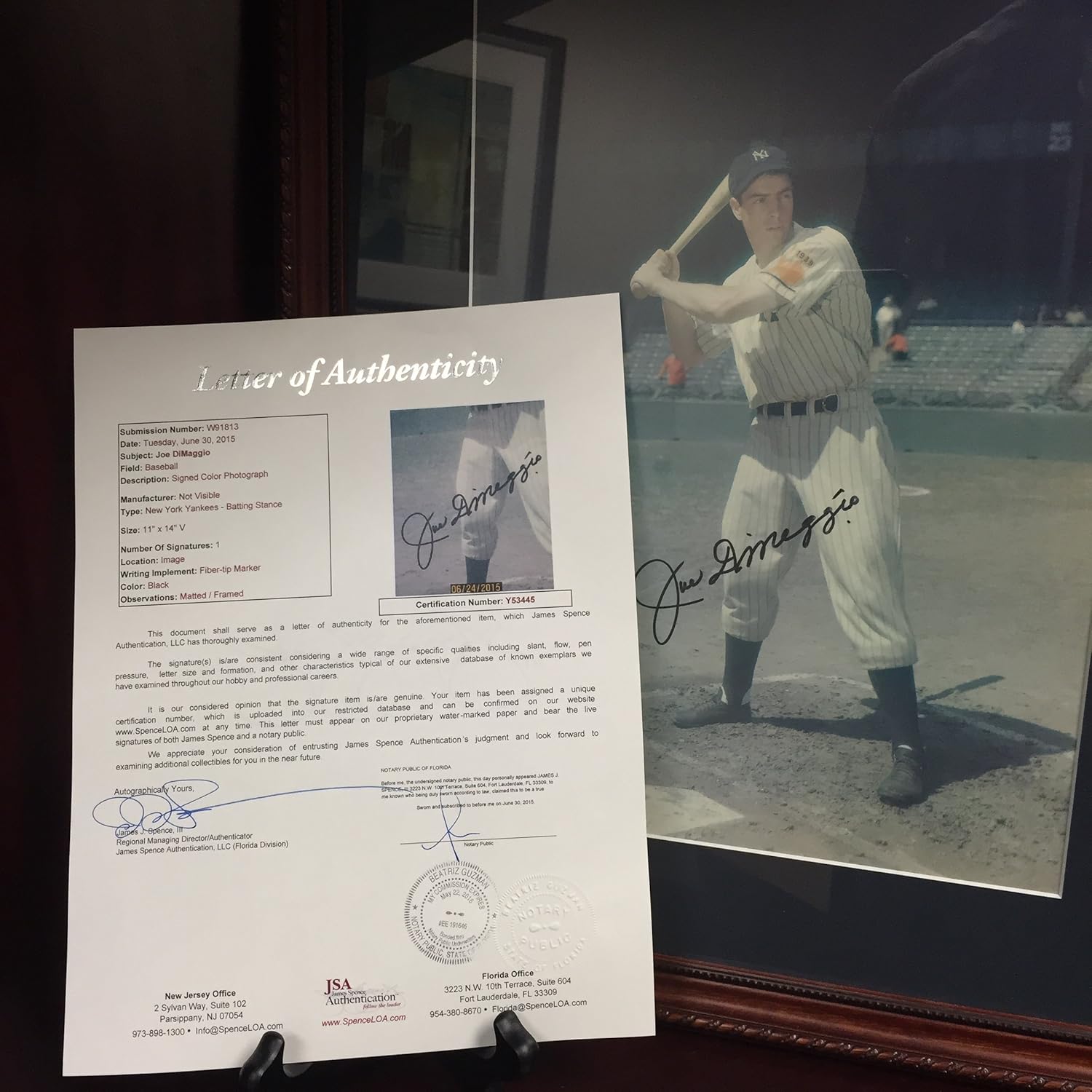 Collage, Photo Framed Batting DiMaggio Joe Die Never