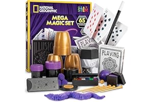 National Geographic Mega Magic Set - 65 Magic Tricks for Kids to Perform with Step-by-Step Video Instructions Provided by a P