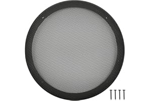 FUHENGLI 10" Speaker Grill Covers, Car Speaker Subwoofer Guard Protector, ABS Plastic Frame with Metal Mesh, Black - 1Pc