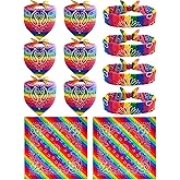 Mayam Llxieym Rainbow Bandanas Gay Pride LGBTQ Bandana Headband Hippie Bandana Square Scarf for Party and Daily Wear