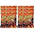 Cheetos Crunchy XXtra Flamin’ Hot Net Wt. 3.5 Baggies Snack Care Package for College, Military, Sports (12)