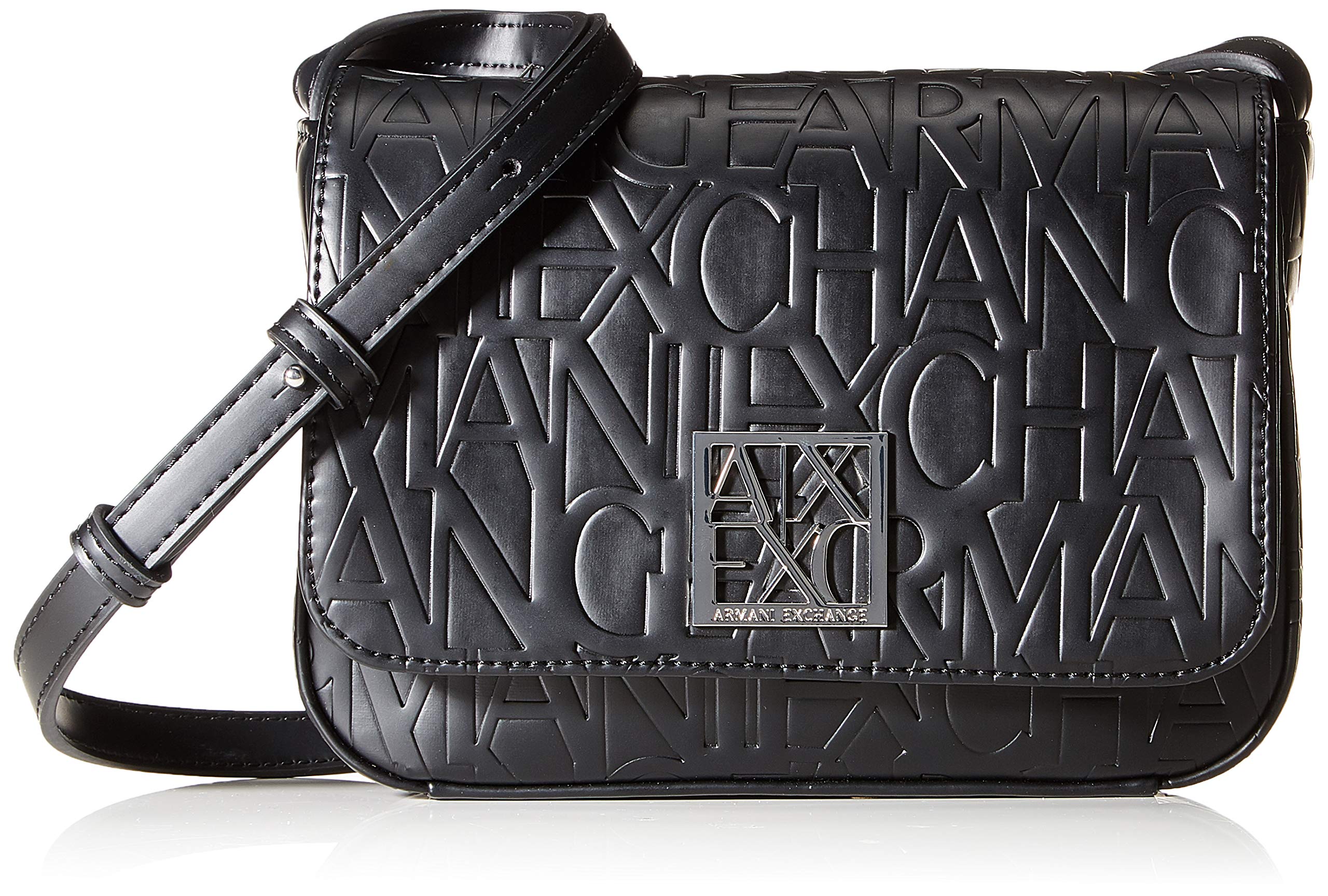 Armani Exchange Liz - Small Shoulder Strap, Women’s Bag, Black (Nero Black), 14x8x20 cm (B x H T)