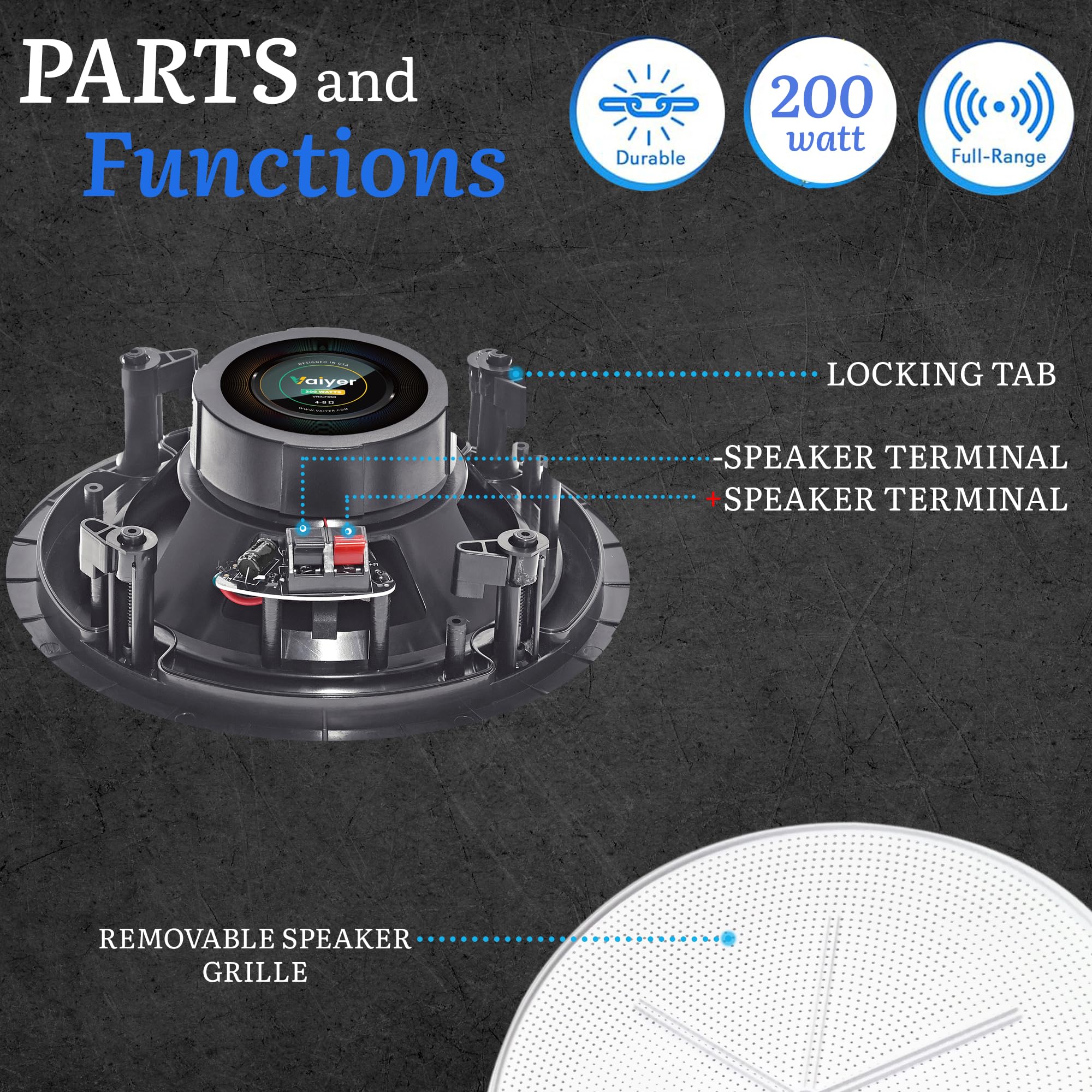 Home Theater System Kit 2000 Watts Bluetooth Amplifier with 4 Qty 6.5