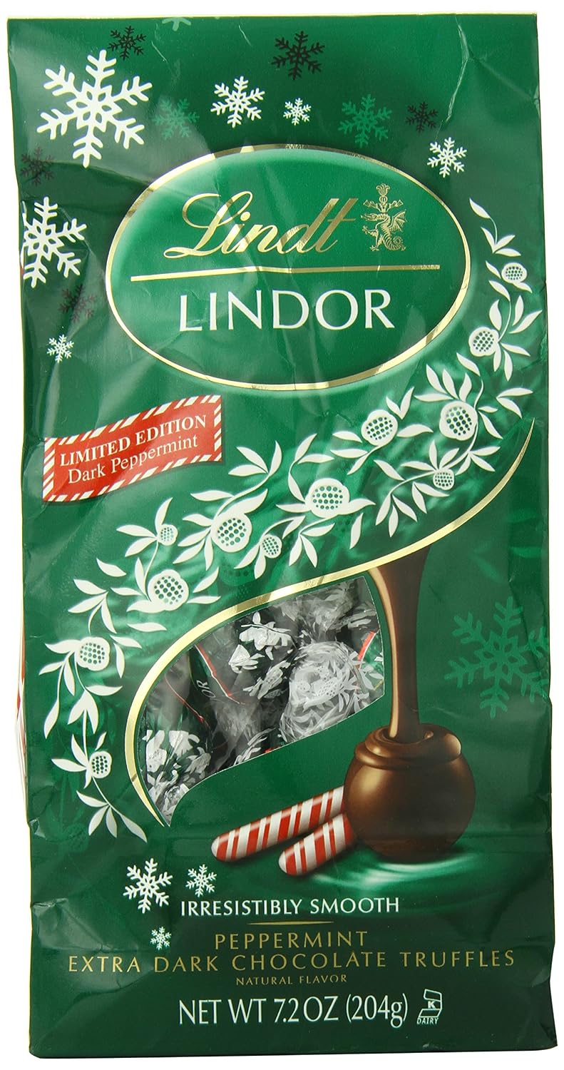 Lindt lindor peppermint Extra Dark chocolate truffles (037466054933)