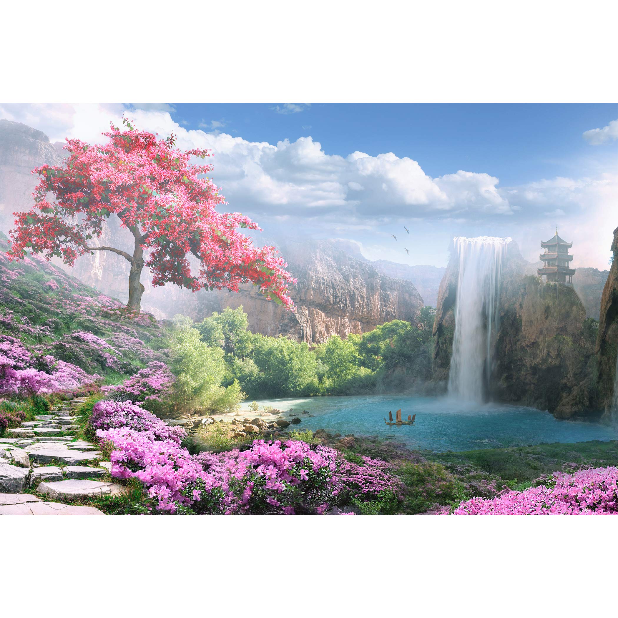Tektalk 1000 Piece Puzzles for Adults Jigsaw Puzzles for Adults (Otherworldly Land of Peace)