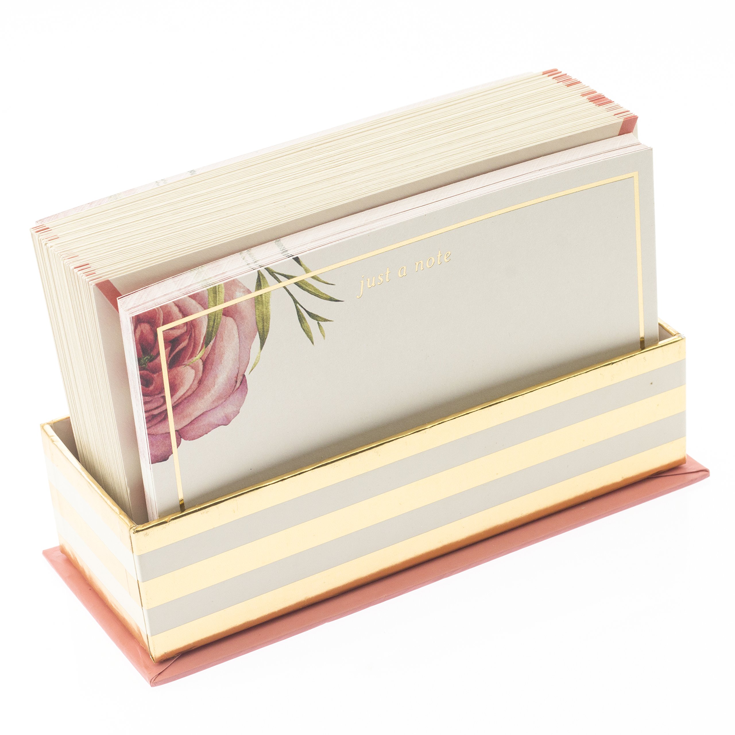 Graphique Coral Floral Flat Notes with Cursive 