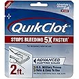 Adventure Medical Kits QuikClot Gauze - Flexible Hemostatic Medical Gauze for Emergency Survival or Disaster Preparedness Kits & More - Stops Bleeding Fast with Kaolin - 3" x 24"