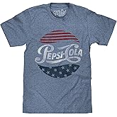 Tee Luv Men's Patriotic Stars and Stripes Pepsi Cola Shirt