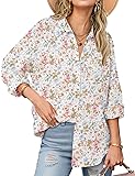 Zeagoo Linen Tunic Tops for Women Button Down