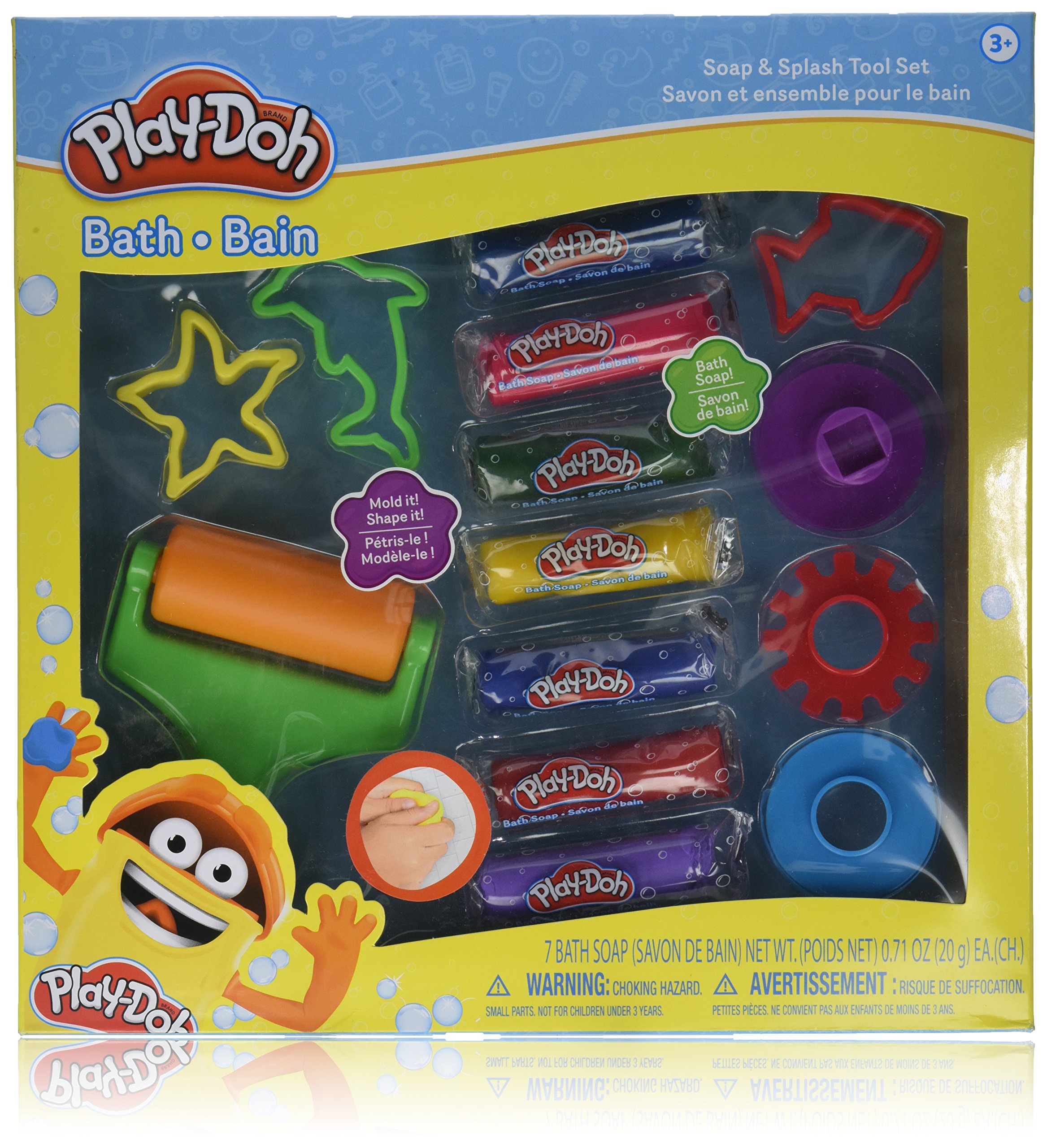 TownleyGirl PlayDoh Bath Soap Molder Set with 2 Stencils