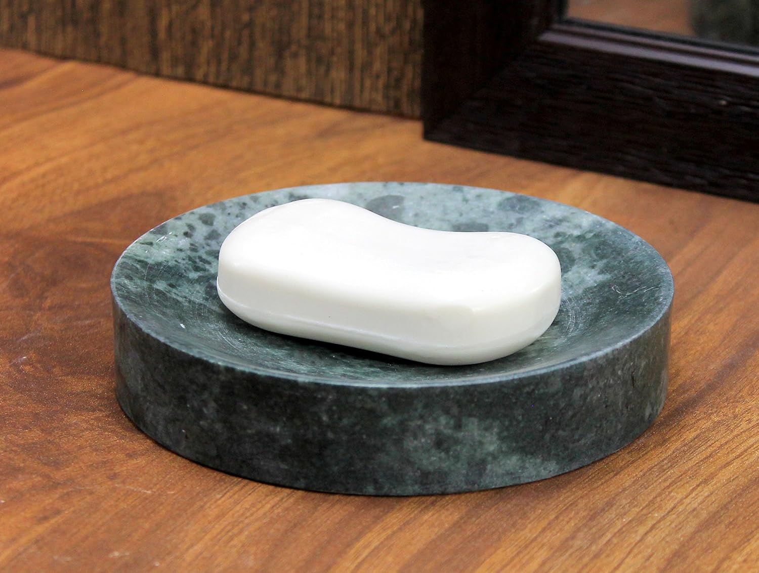 KLEO Natural Marble Stone Soap Dish Soap Holder Bath Accessories For