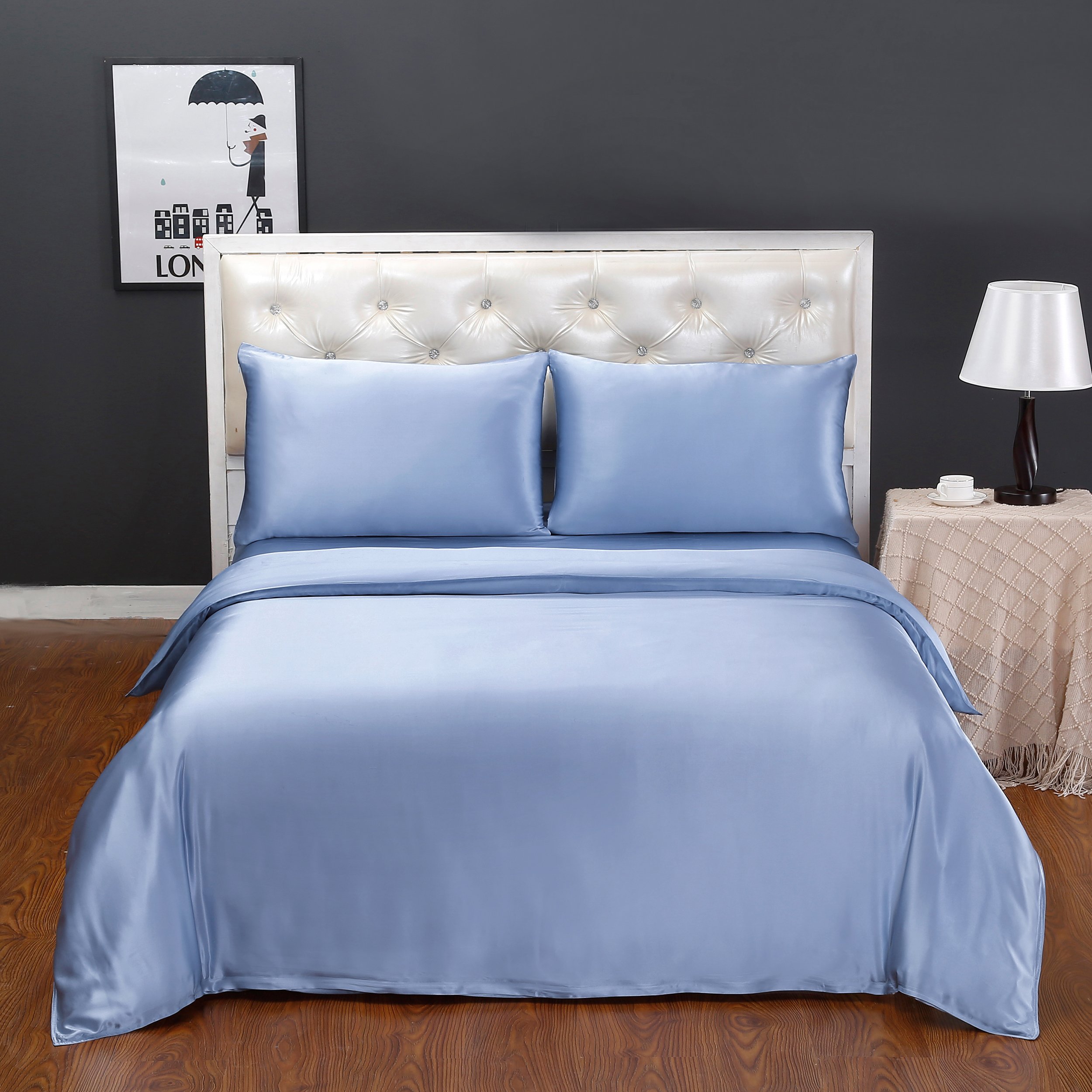 Lilysilk 100 Mulberry Silk Sheets 4pcs Duvet Comforter Cover