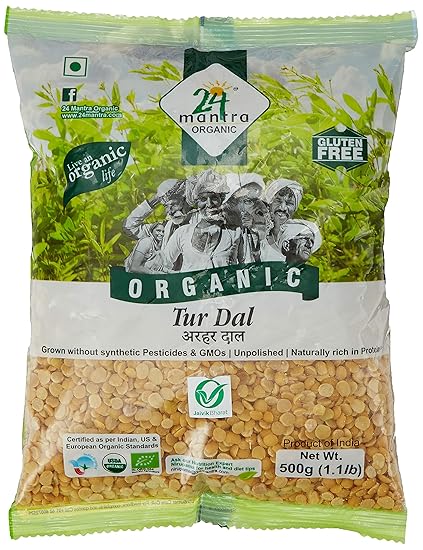 24 Mantra Organic Tur Dal, 500g